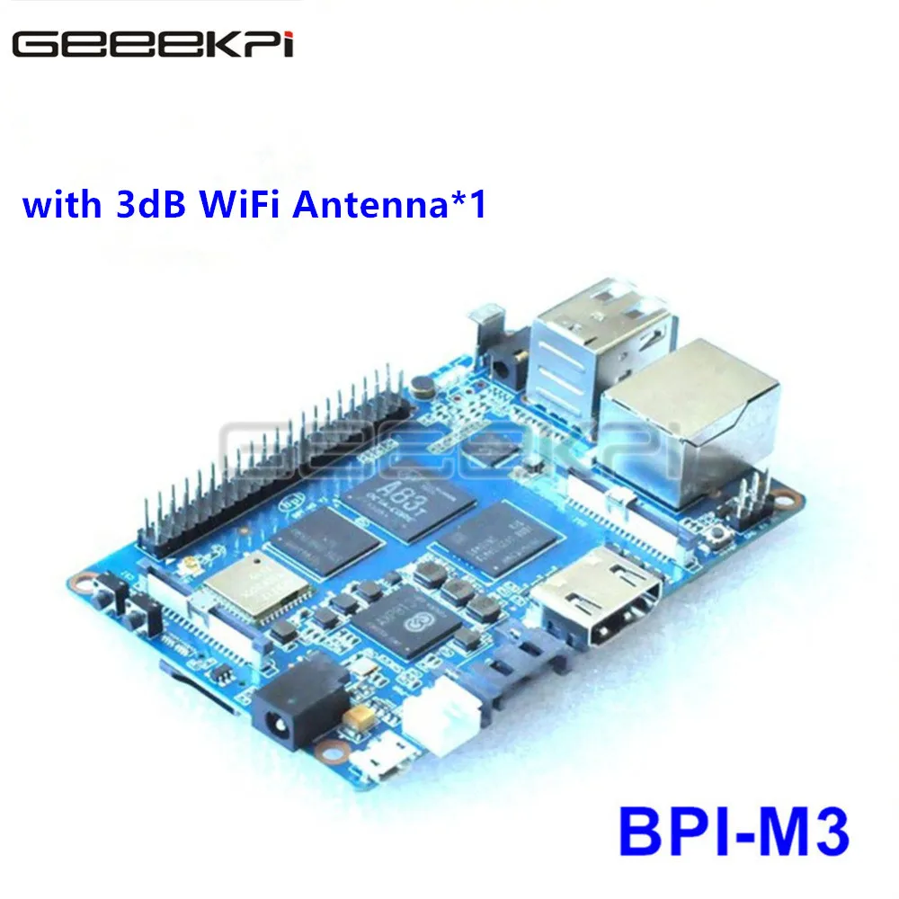 

Original Banana Pi M3 A83T Octa-Core (8-core) 2GB RAM BPI-M3 with WiFi & Bluetooth 4.0 Open-source demo board
