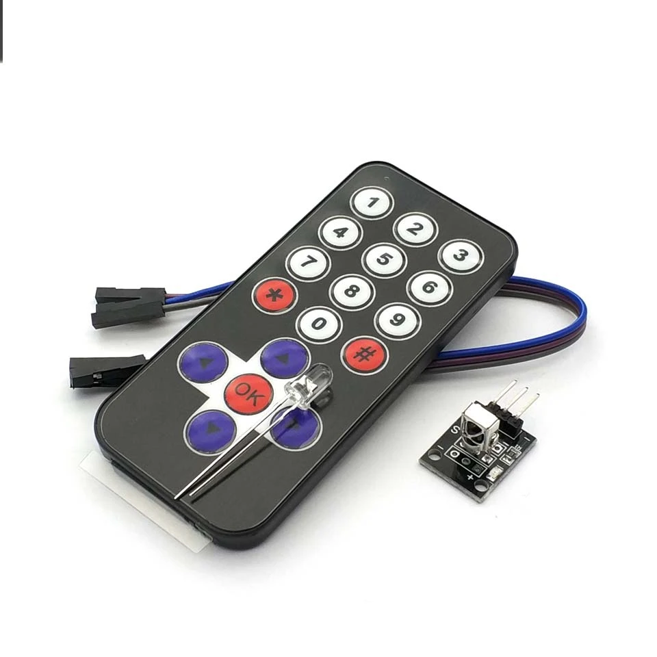 

Smart Electronics Hot Sale Black Infrared IR Wireless Remote Control Module Kits for Uno DIY Kit (No battery pack)