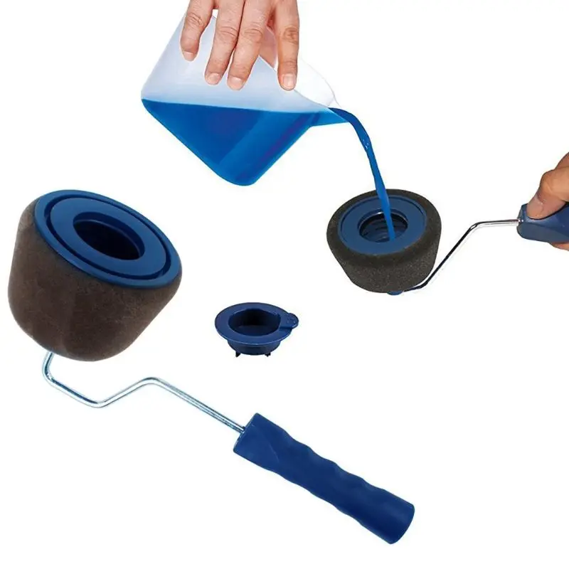 

5 Pcs/Set Multi-functional Painter Roller Runner Oil Painting Corner Paint Flocked Edger Brush Wall Ceiling For DIY Home Decorat