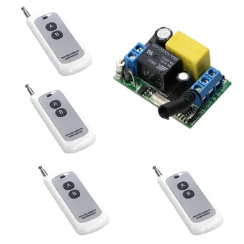 

AC 220 V Relay Wireless Remote Control Light Switch Radio Control Switch Receiver With 2 Button Transmitter