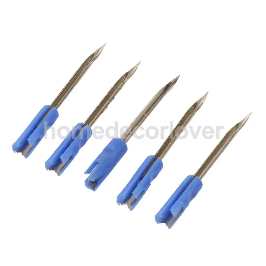 5x Standard Clothes Garment Price Label Tag Tagging Needles Pins with a Cover Blue 