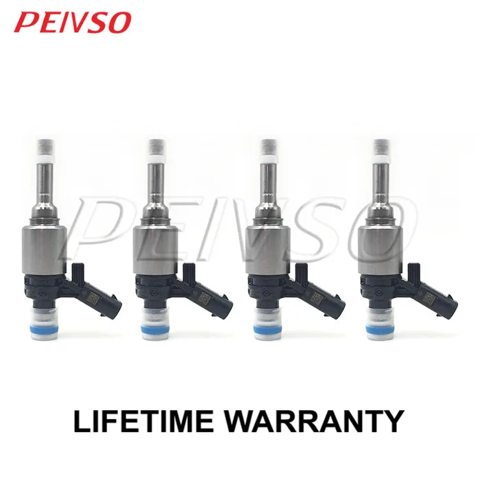 

PEIVSO 4pcs 06H906036P 0261500162 GDI Fuel Injector For VOLKSWAGEN&AUDI BEETLE CC PASSAT A3 A4 A5 A6 Q3 Q5 2.0L L4