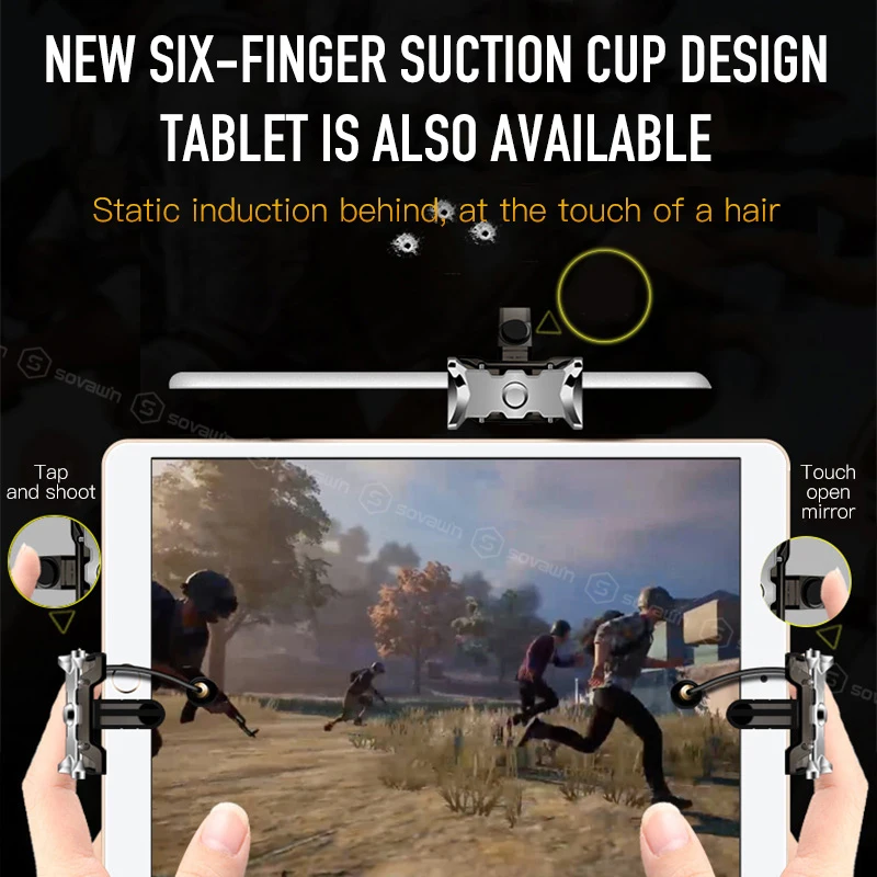 IPad PUBG мобильный игровой коврик Кнопка огня шутер цель ключ Геймпад контроллер