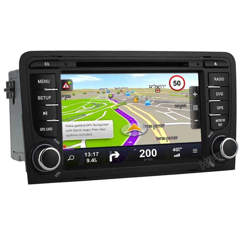 Flash Deal 2 GB RAM Android 7.1.2 Car DVD Radio Player for AUDI A3 2002-2011 S3 RS3 with WiFi Bluetooth GPS Navigation Stereo 1