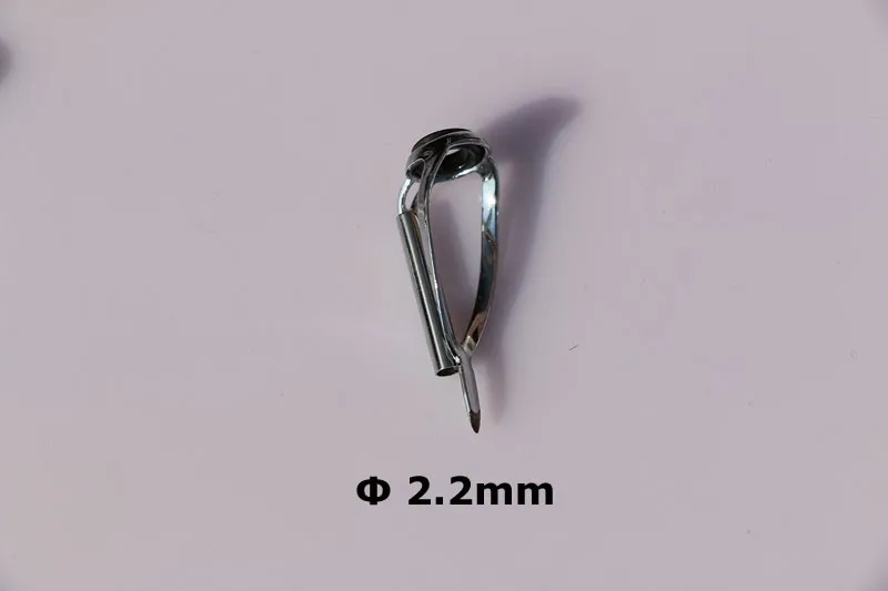 Wifreo, 2 шт., новинка, направляющее кольцо с наконечником для удочки, с ножкой, для самостоятельной сборки, для ремонта, кончики стержней из нержавеющей стали