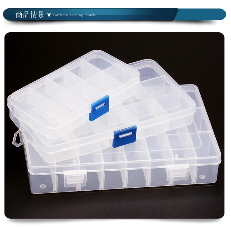 Guitar Picks Case Storage Box Organizer Container 10/15/24/36 Grid