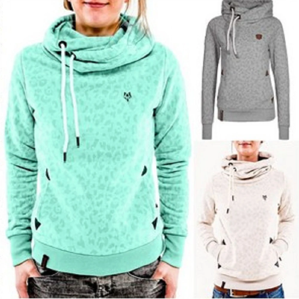 Winter Solid Pockets Women Hoodies Sweatshirts Long Sleeves Leopard Hooded Tops Plus Size Harajuku Casual Pullovers Female Gift Winter Solid Pockets Women Hoodies Sweatshirts Long Sleeves Leopard Hooded Tops Plus Size Harajuku Casual Pullovers Female Gift