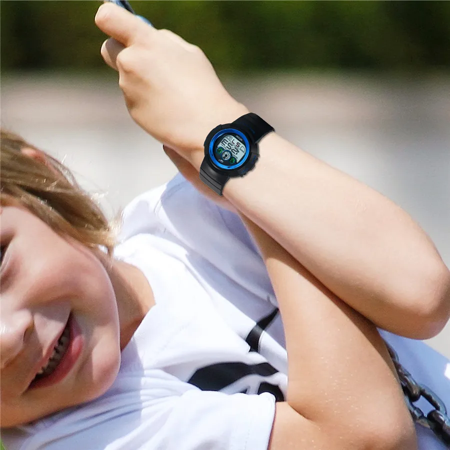 Lancardo Детские часы 30 атм детей/Молодежные часы Обувь для мальчиков Обувь для девочек светодиодный цифровой Спортивные часы Пластик детские