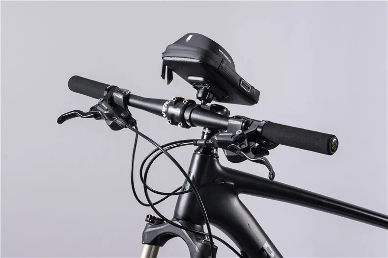 Excellent ROCKBROS Cycling Front Bag Bike Phone Mount Bicycle Holder Case MTB Handlebar Cradle 360 Degrees Rotatable Phone Bag 6.0 inch 10