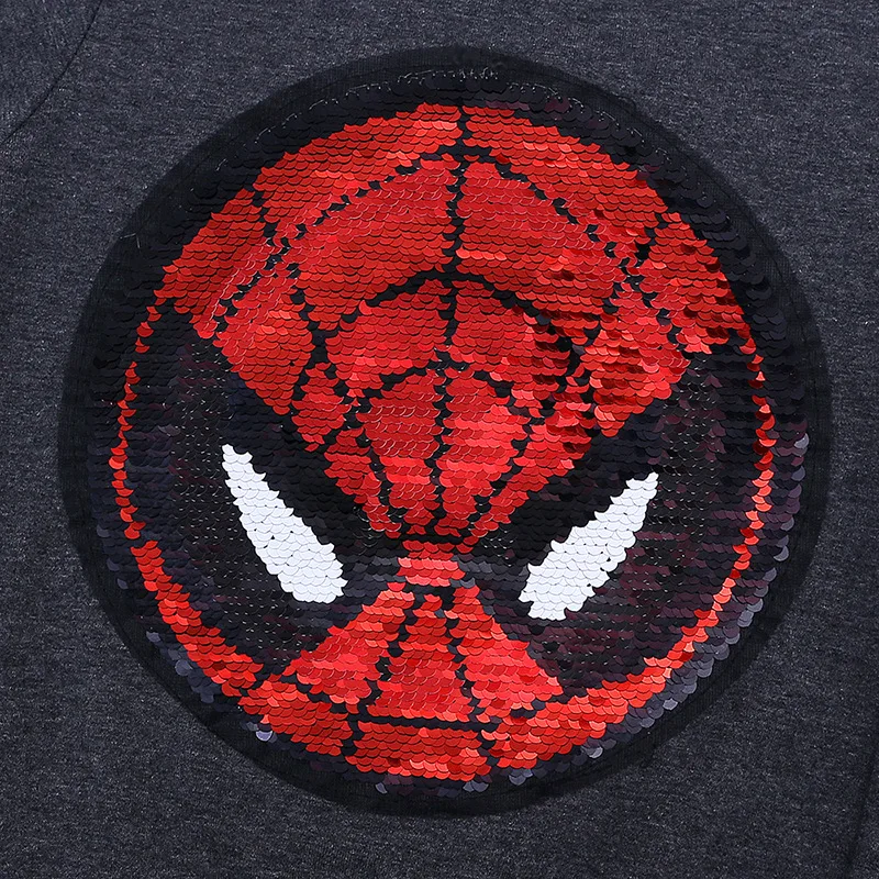 SAILEROAD Spiderman Face-changing Captain America Boys Sweatshirts for Kids Long Sleeve Hoodies Shi