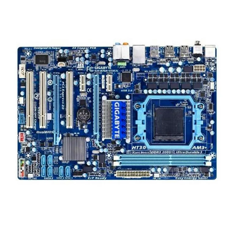 Оригинальная материнская плата для AMD 870 AM3 + Gigabyte GA-870A-USB3L DDR3 Socket 870A-USB3L настольная |