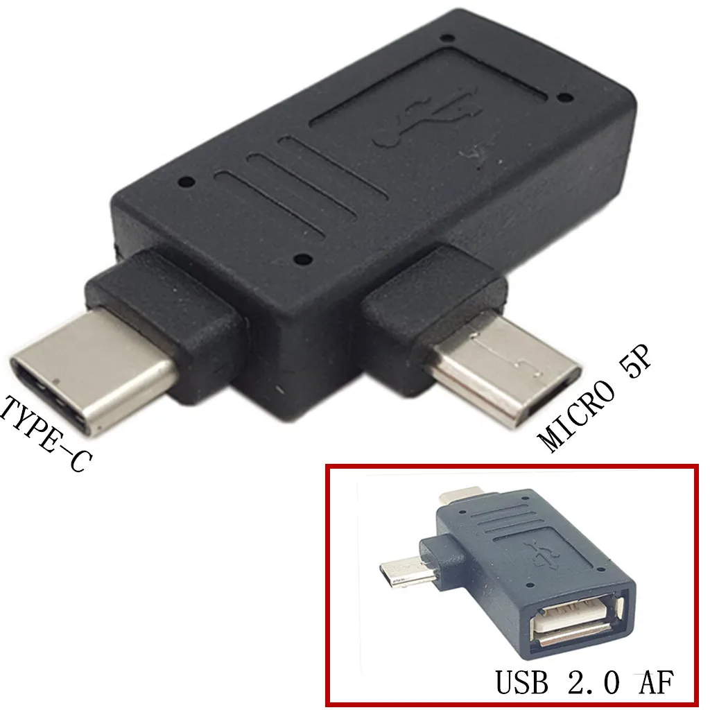 2 в 1 Micro USB 0 & C адаптер для использования на ходу|usb-c otg|usb 2.0usb-c adapter |