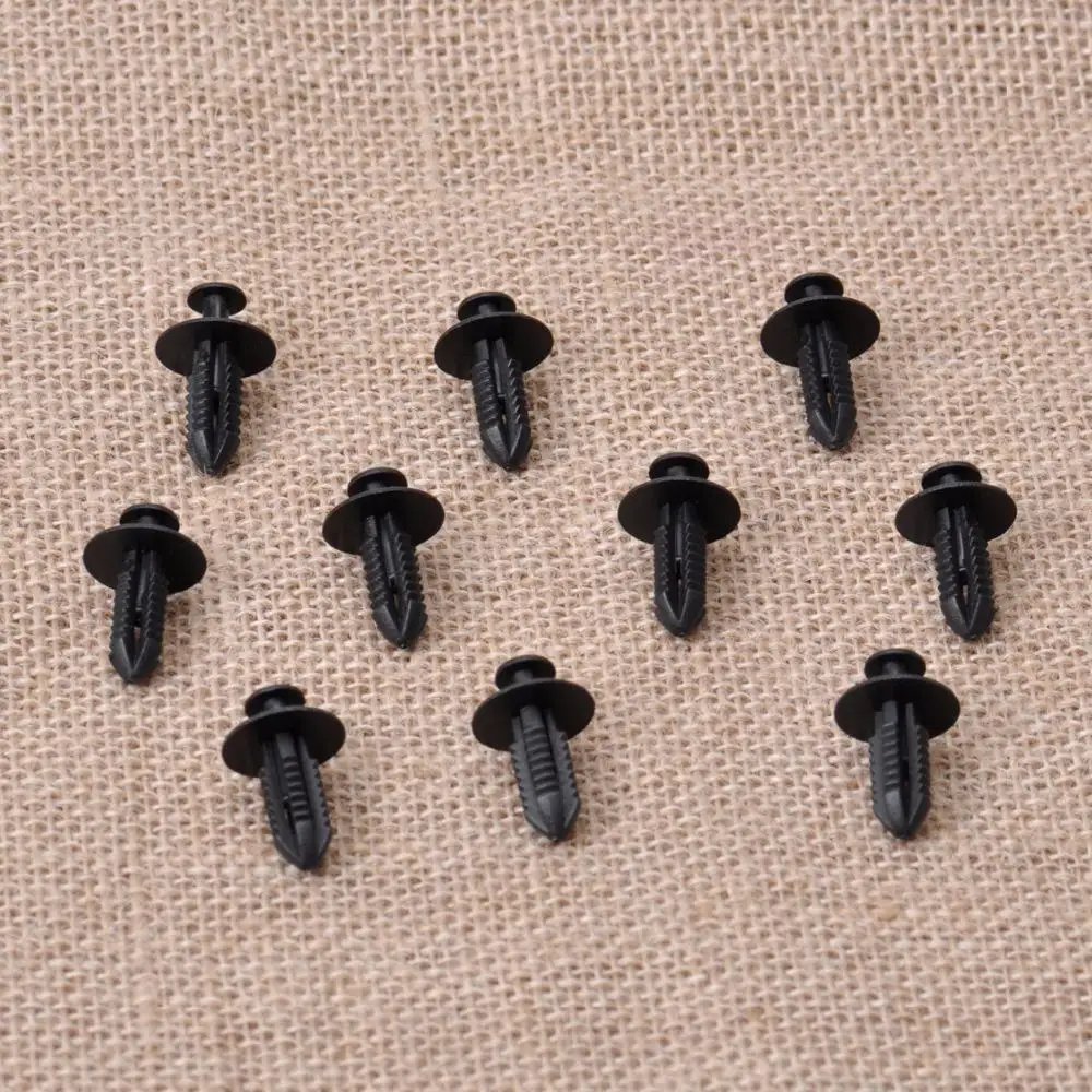 

DWCX 10Pcs Black Fender Liner Fastener Rivet Push Type Clips Retainer 124-990-04-92 For Mercedes 2000-2005 2006 2007 2008 2009