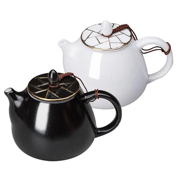 

190ml High Quality Porcelain Teapot With Lid Pattern By Handmade China Teapot 2 Colors