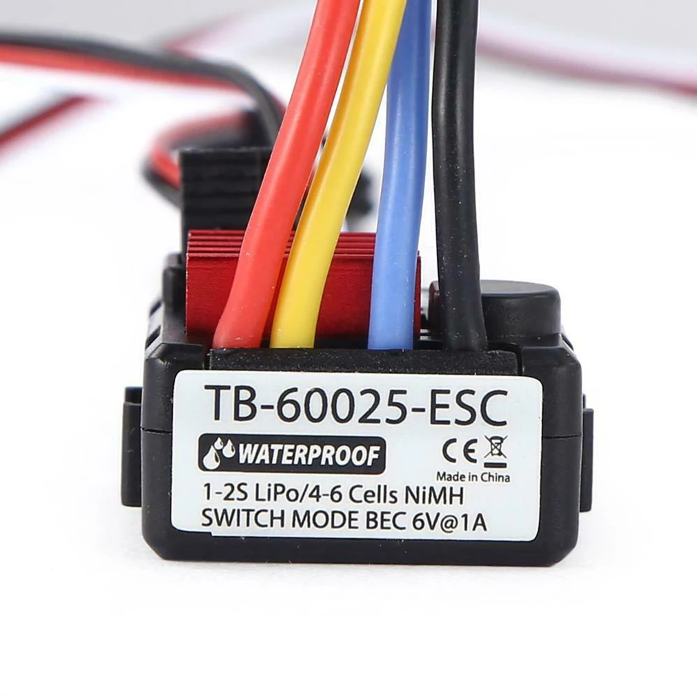 TB-60025 водонепроницаемый матовый 60A ESC электронный регулятор скорости для RC модели автомобиля