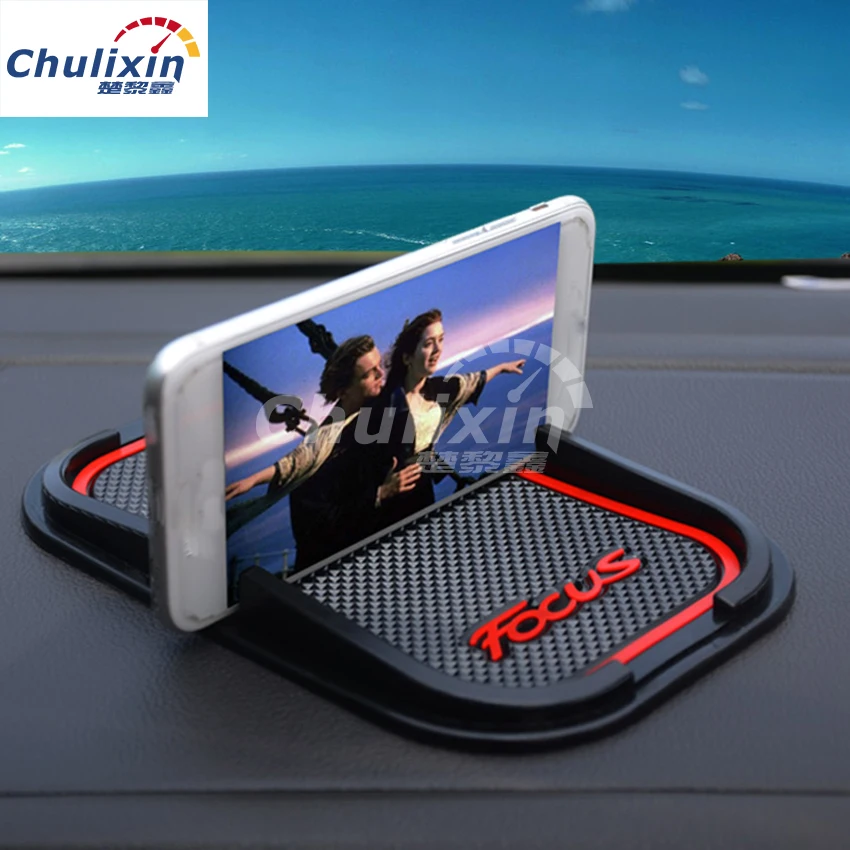 

High quality 1pc for 1999-2017 FORD FOCUS MK1 MK2 MK3 hatchback seden car-styling car phone mat lab mat car accessories