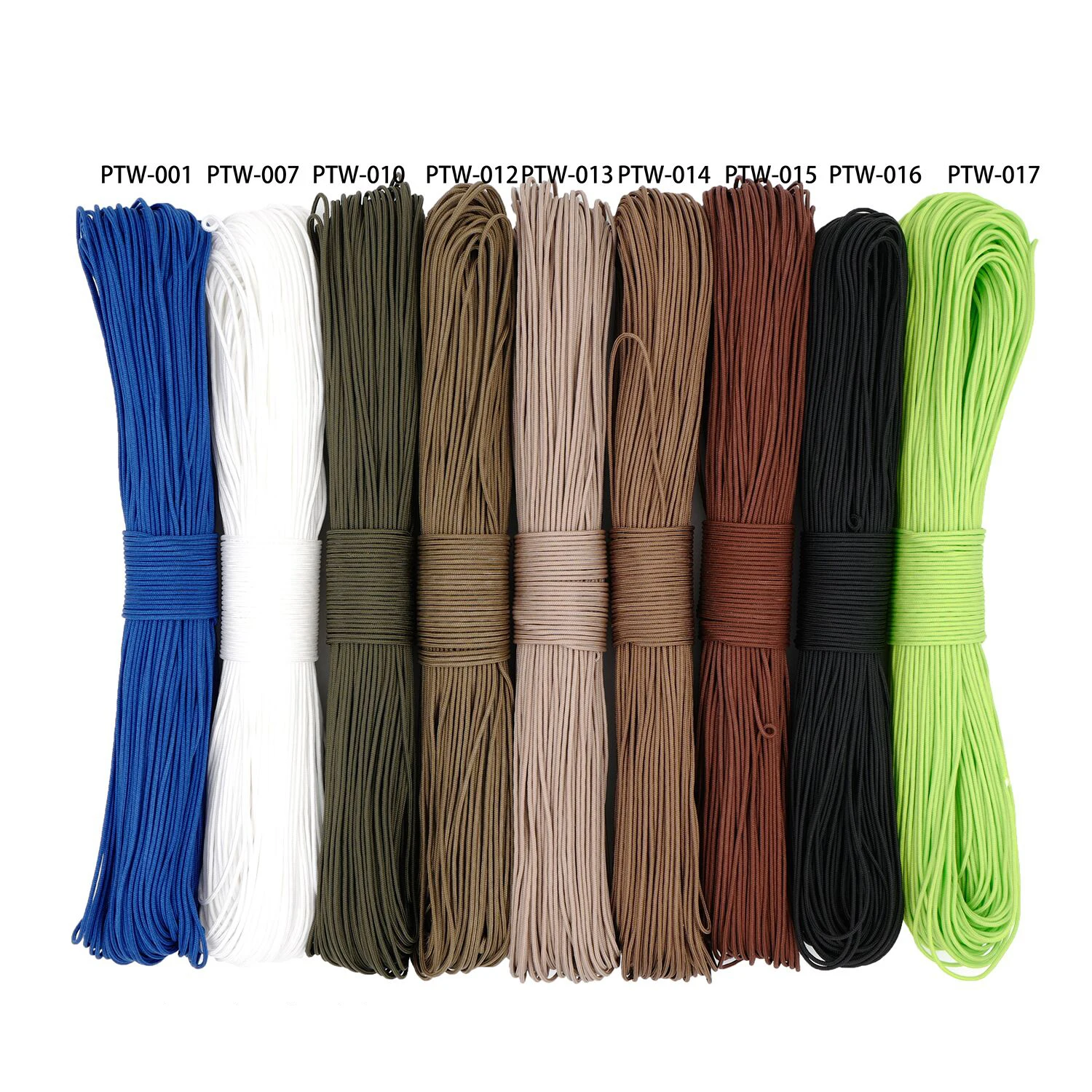 baratas Novo Tipo Mil Spec EU 3 Strand Núcleo 300 pés (100 m) outdoor Survival Parachute Cord Cordão Paracord 2mm de Diâmetro Micro Cabo