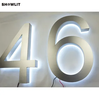 

12'' Waterproof Halo Lit Custom Channel Letter Signs