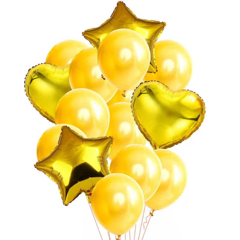 14 шт./лот, набор конфетти из смешанного розового золота с воздушным шаром на день рождения, воздушный шар на свадьбу, день рождения, декоративный шар, сделай сам