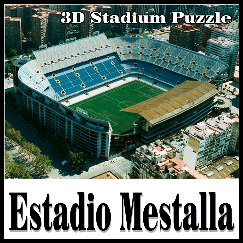 Умный и Счастливый 3D пазл футбольный стадион mestella EstadiodeMestalla головоломка модель