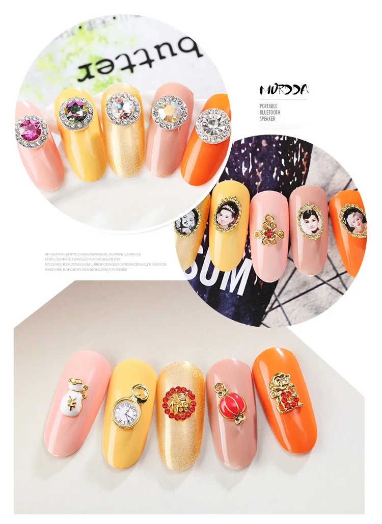 Стразы для украшения ногтей смешанные кристаллы для ногтей Стразы бусины DIY 3D коробка для украшений для ногтей аксессуары для ногтей