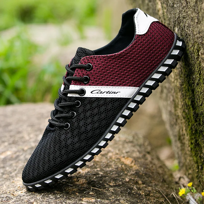 

Men Shoes Men Sneakers New Mesh Men Casual Lac-up Sneakers Fashion Mens Trainers Breathable Walking Feminino Zapatos Shoes