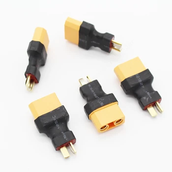 

200 Pcs/lot Excellent Quality RC Parts XT90 Female To Anti-Skid T Plug Male No Wire Adapter For Model Plane DX0204 Solar