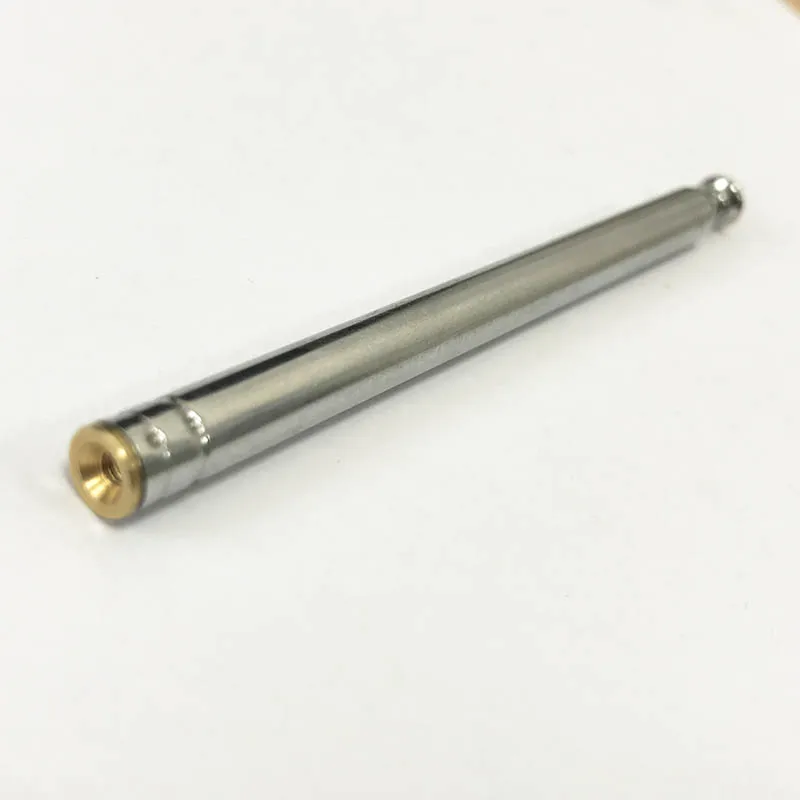 Silver Tone Radio Receiver Telescopic Antenna Replacement 5 Sections