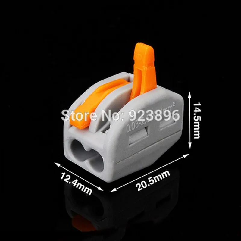

Spring lever push cable 3 wire wiring connector 32A 3 pin Conductor Terminal connector PCT-213 222-413