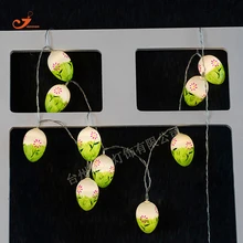 New 2017 Easter Egg Ball 10 LED String Lights Colorful Bulb Fairy Light Operated House Garden Room Ornament Party Decor Kid Toys