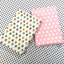 Саржевая хлопковая ткань с принтом головы кролика по метрам для ребенка, домашний текстиль, сделай сам, шитье, рукоделие, материал Telas to Patchwork