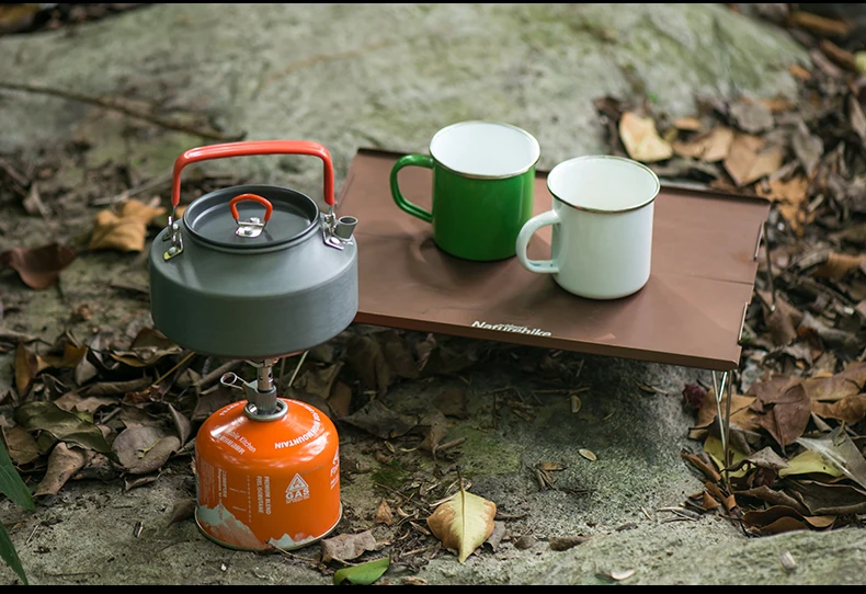 Pote de Piquenique ao ar Naturehike Camping Chaleira Alumina Nh17c020-h Água Café Chá Livre Panelas Talheres Tigela 1.1l 18 Naturehike 1.1L Camping Chaleira Alumina NH17C020-H Água