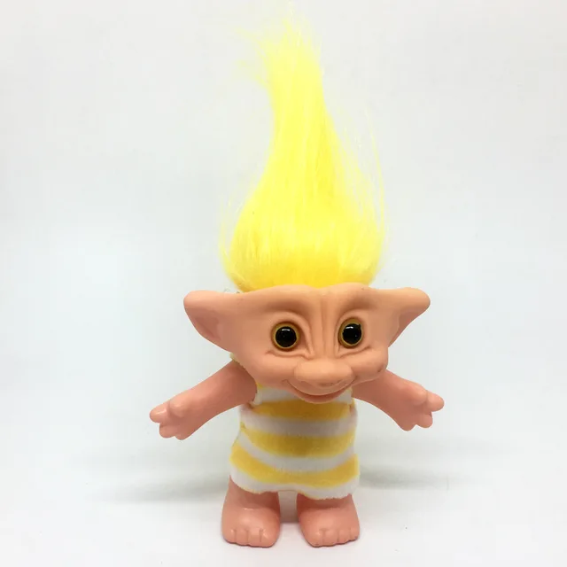 rainbow hair troll doll