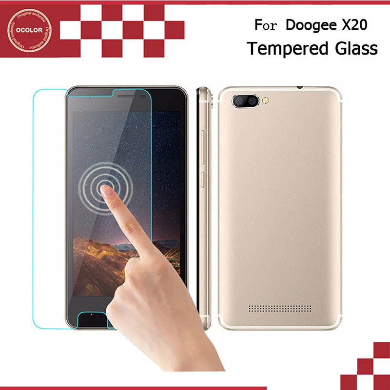 Ocolor Для Doogee X20 закаленное Стекло пленка ультра-тонкий спереди Экран протектор для