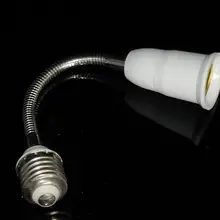 E27 для E27 18 см Длина гибкое расширение светодиодный свет лампы База держатель конвертер разъема адаптера