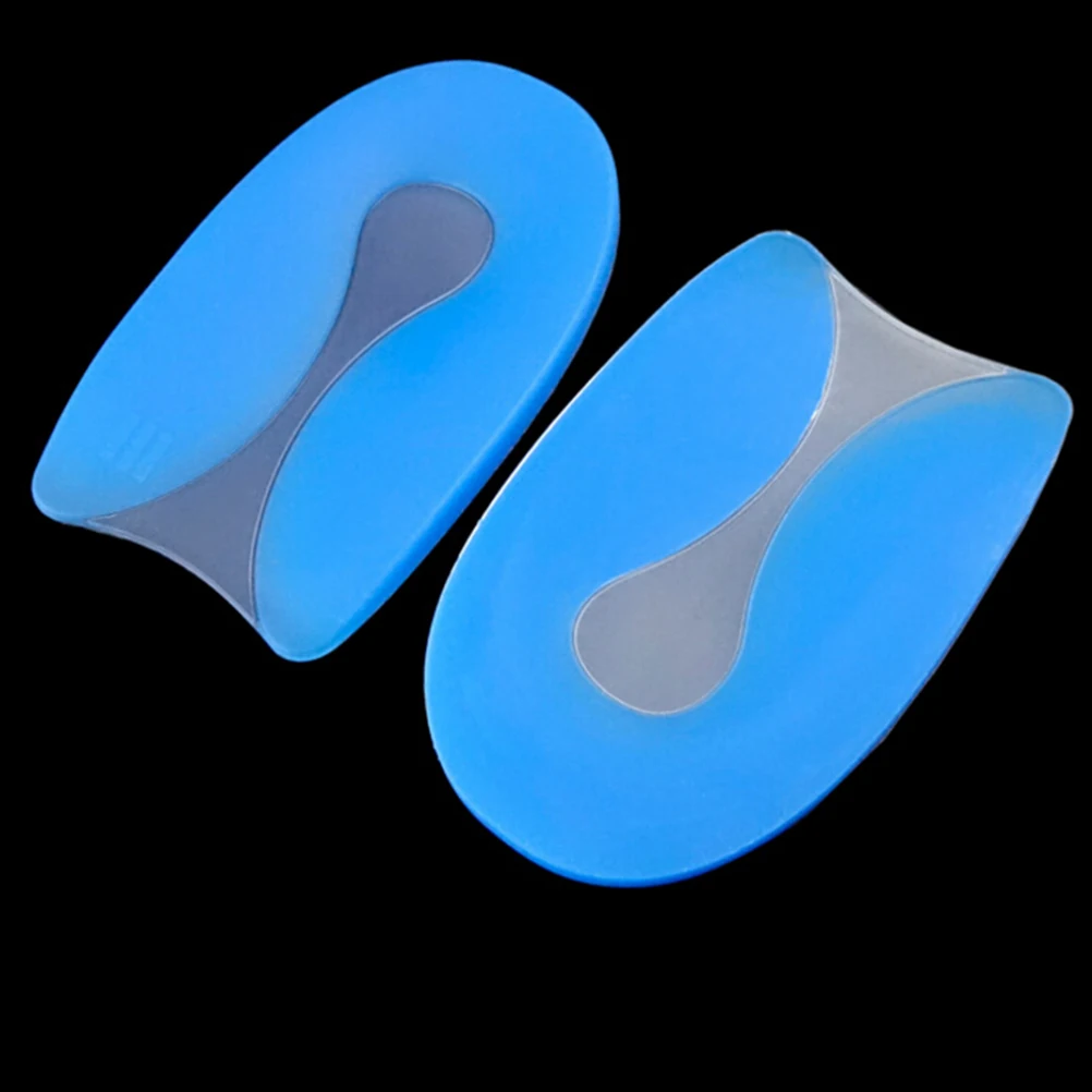 1 пара силиконового геля u-образный уход за болью ног Подошвенный Фасцит пятки протектор пятки Spur Pad стельки для обуви для мужчин и женщин 4