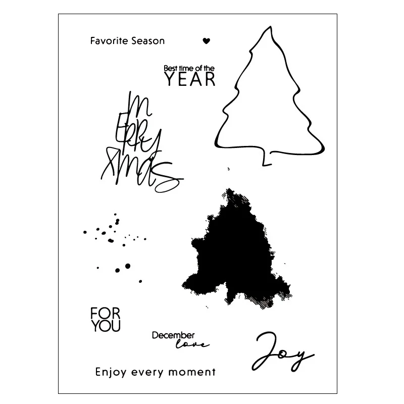 

AZSG enjoy every moment Silicone Clear Stamps/Seal For DIY Scrapbooking Decorative Card Making Craft Fun Decoration Supplies