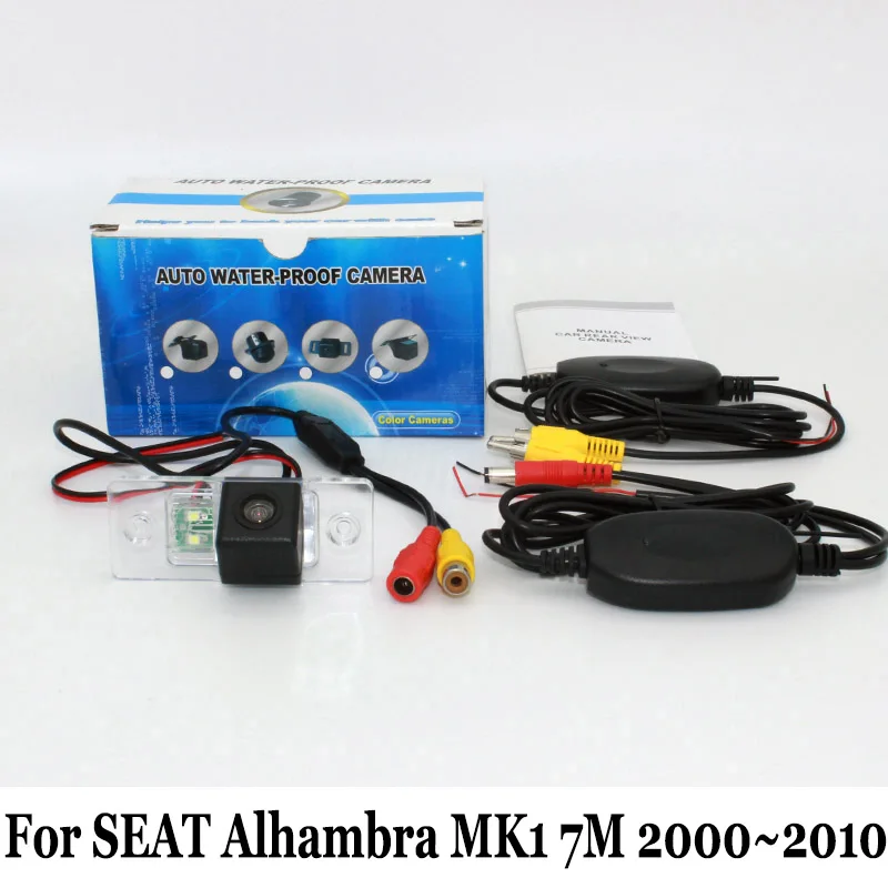 

For SEAT Alhambra 7M MK1 2000~2010 / RCA Wire Or Wireless / HD Wide Lens Angle / CCD Night Vision / Car Rear View Camera
