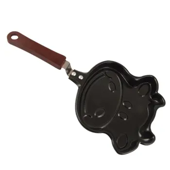 

Kitchen Cow Head Design Black Frying Pancakes Pan