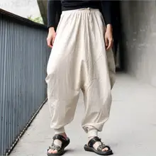 Свободный размер, распродажа,,, весна/осень, новые мужские модные штаны с заниженным шаговым швом