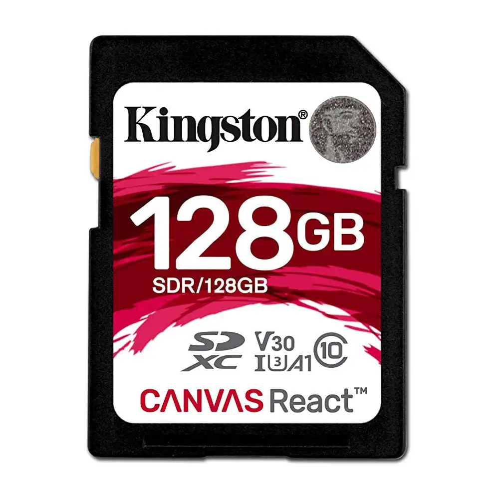 Оригинальная kingston Canvas React 32 Гб 64 Гб 128 ГБ 256 ГБ SDHC/SDXC класс 10 SD память UHS-I 100 МБ/с./с флеш-память высокоскоростная SD карта