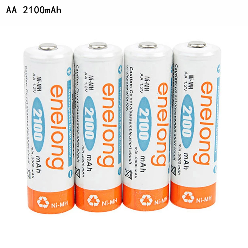 

Enelong Ni-MH 900mAh AAA 1.2V AAA Battery AA 2100mAh Nickel Metal Hydride Low Self-Discharge NiMH Rechargeable Batteries