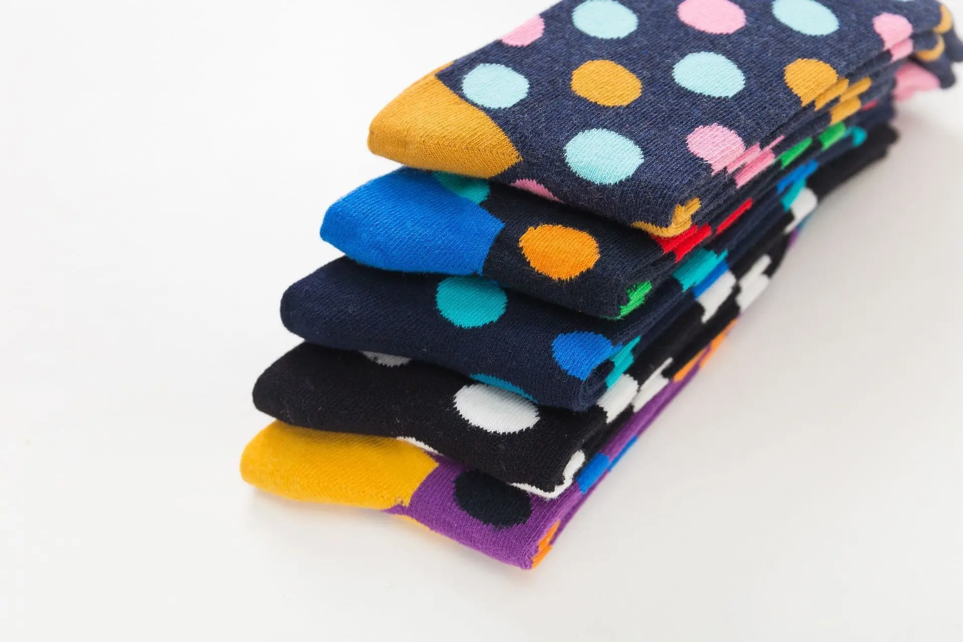 PEONFLY, Модные Цветные хлопковые мужские Веселые носки в горошек, индивидуальное плетение, точечный стиль, Harajuku, повседневные смешные мужские носки, Meias