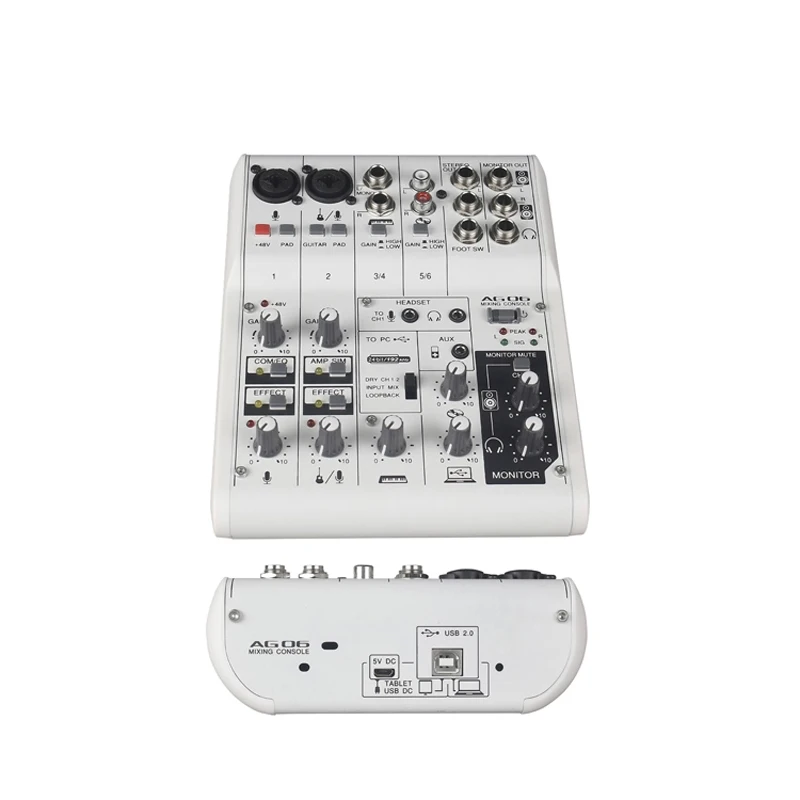 Vadiboer AG06 6 channels mini mixer digital sound