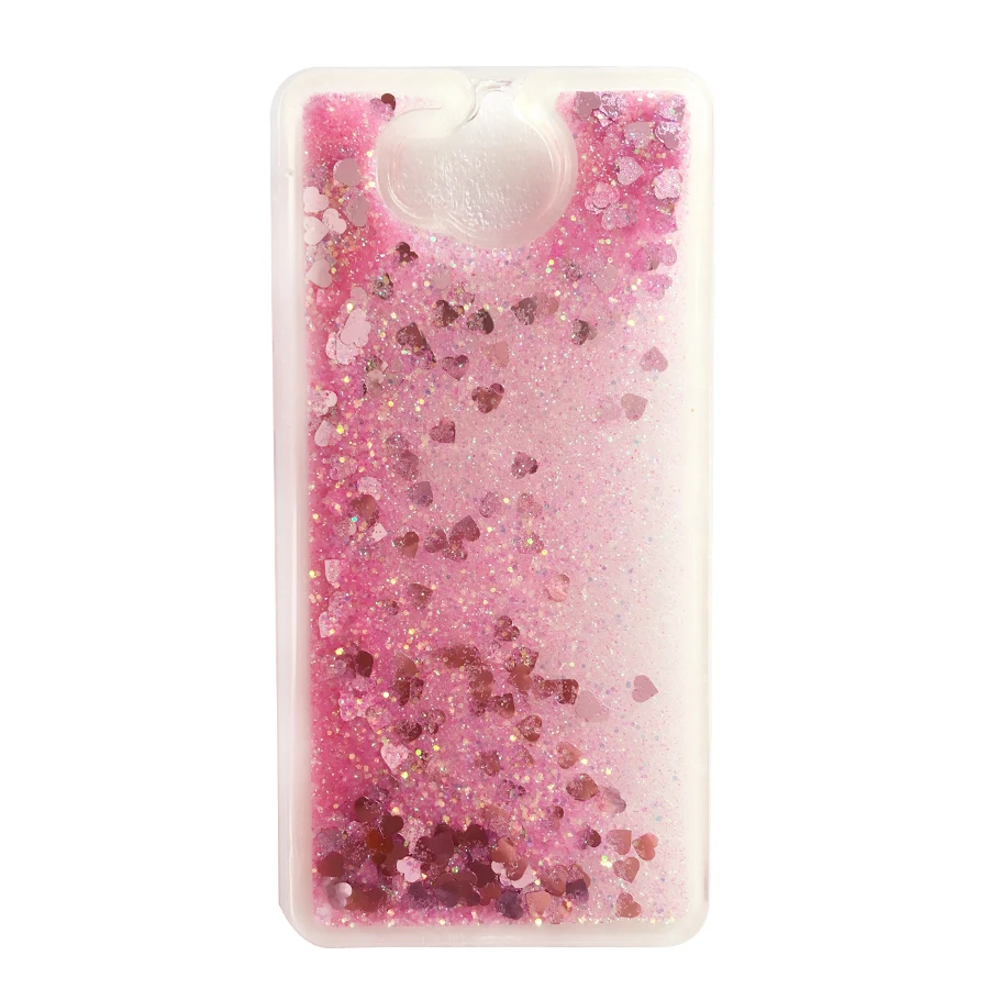 La sFor Fundas Huawei Y6 2017 Coque Huawei Y5 2017 funda dinámica brillo líquido de Glitter suave de silicona TPU caja del teléfono casos