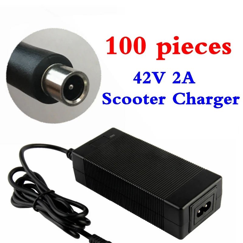 100 pieces Scooter Charger 42V 2A Adapter Power Supply for Xiaomi Mijia M365 Electric Scooter Accessories Charger Free shipping