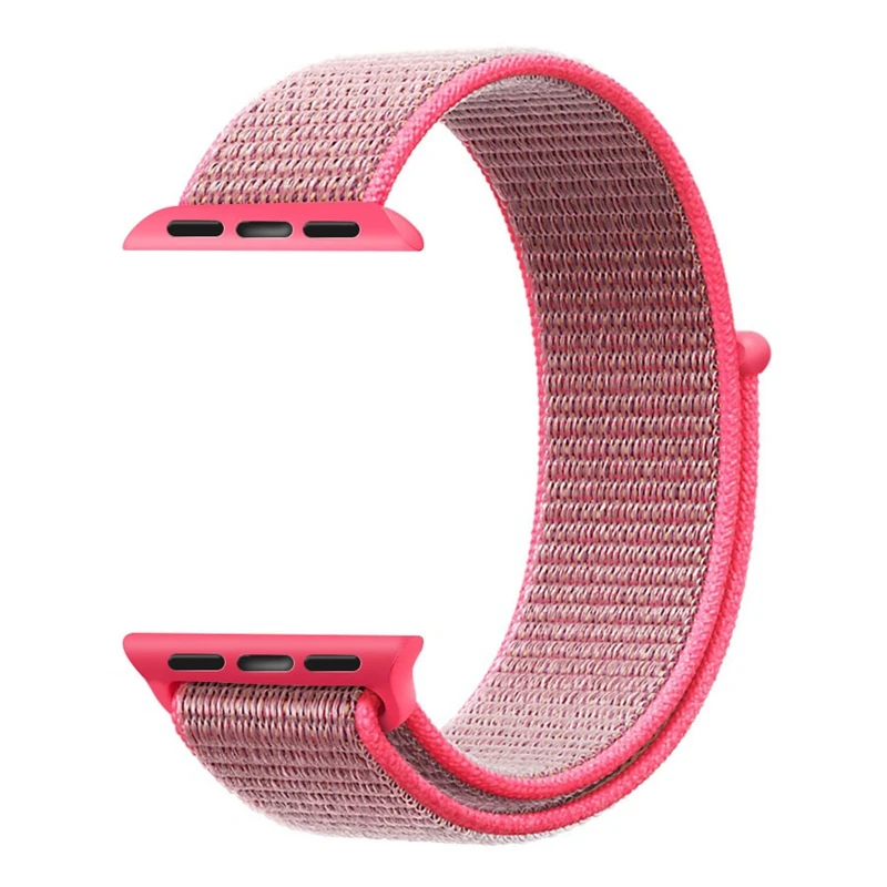 LPWHH Nylon Watch Band For Apple Watch 38 40 mm Velcro Buckle Strap For Iwatches 3 2 1 Bands Soft 44mm Bracelet Replcement