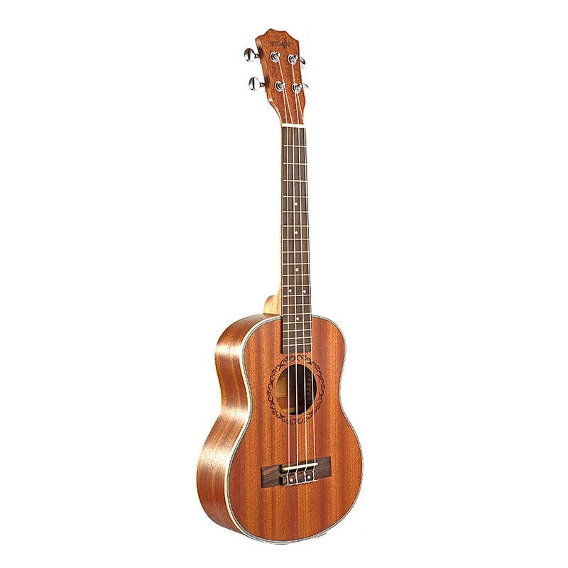 Tenor акустическая электрическая Гавайская гитара 26 дюймов 4 струны Гавайские гитары ручной работы из дерева красного дерева - Цвет: Light Yellow