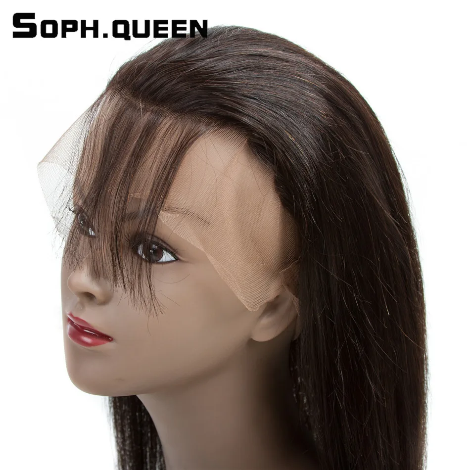 Soph queen волосы человеческие 360 Кружева Фронтальная натуральный цвет уха до полный