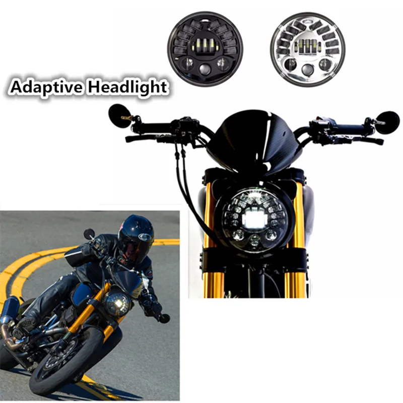

Adaptive Motorcycle LED Headlight drl led daytime running light Parking lamp Turn Signal Light For Harley Moto Adaptive Headlamp